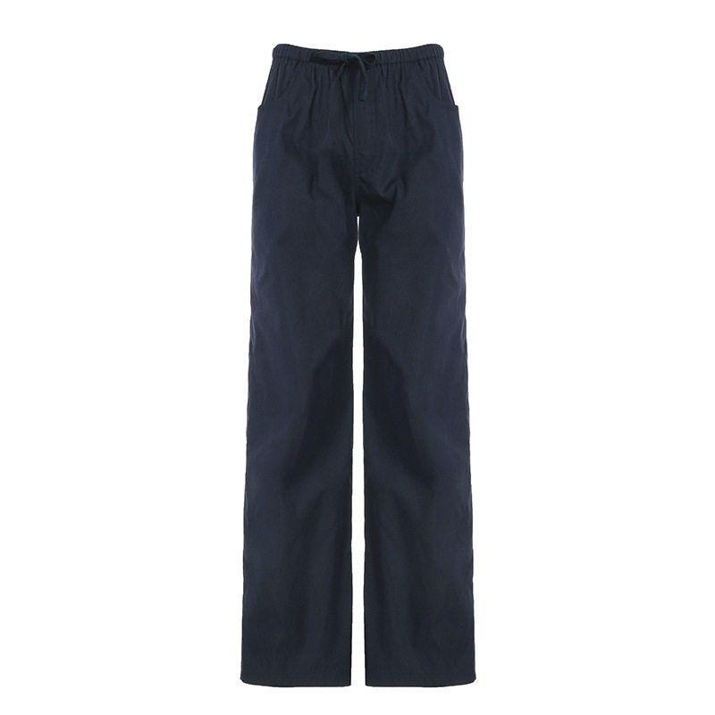 2026 American-Style Spicy Girl Low-Waist Tie-Waist Straight-Leg Cargo Pants Street Fashion Slim Casual Woven Long Pants for Women Blue S
2026 American-Style Spicy Girl Low-Waist Tie-Waist Straight-Leg Cargo Pants Street Fashion Slim Casual Woven Long Pants for Women Blue S