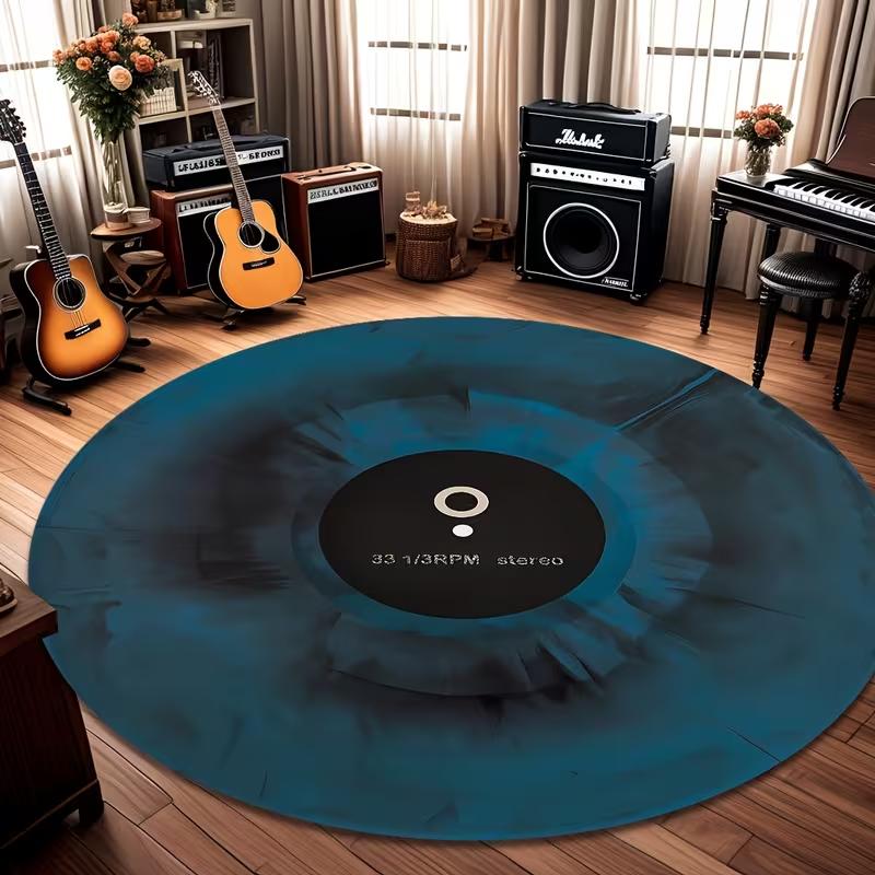 Retro Vinyl Record Carpet Music Practice Room NonSlip Rug for Living Room, Bedroom, Office Decor Perfect Gift for Music Lovers 60cmx60cm
Retro Vinyl Record Carpet Music Practice Room NonSlip Rug for Living Room, Bedroom, Office Decor Perfect Gift for Music Lovers 60cmx60cm
