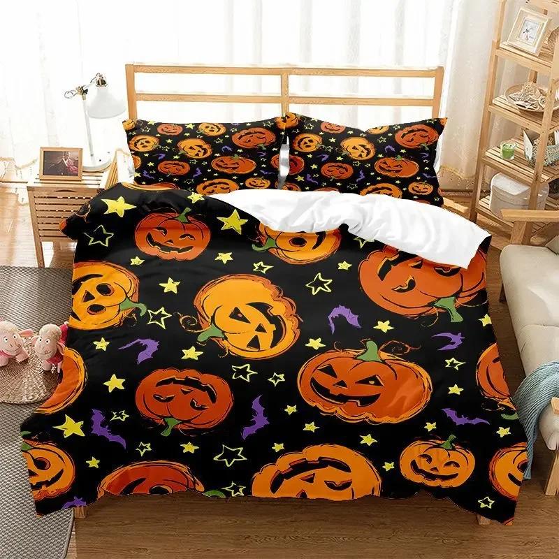 3D Luxury Gold Comforter Bedding Set Pumpkin Bat Halloween Gifts Bed Cover Set 100% Microfiber Fabric Rose Skull California King EU Single(135*200cm)3pcs
3D Luxury Gold Comforter Bedding Set Pumpkin Bat Halloween Gifts Bed Cover Set 100% Microfiber Fabric Rose Skull California King EU Single(135*200cm)3pcs