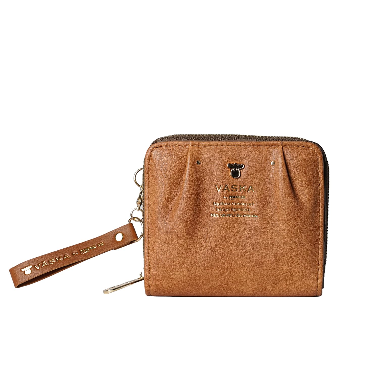 VASKA by moz ROXY Women s Bifold Wallet, Lightweight, Compact, Small, with Coin Purse, Round Zipper, Synthetic Leather, and Strap, Moose Print,
VASKA by moz ROXY Women s Bifold Wallet, Lightweight, Compact, Small, with Coin Purse, Round Zipper, Synthetic Leather, and Strap, Moose Print,
