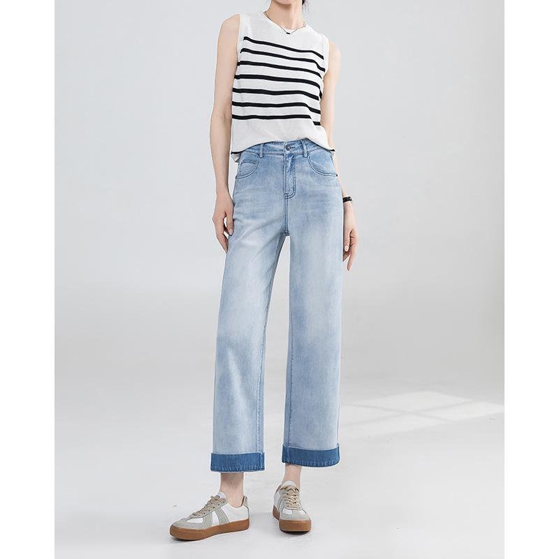Cold Gray Nine-point Wide-leg Jeans for Women In Summer New Loose Slim Pants Small Straight Pants 3XL
Cold Gray Nine-point Wide-leg Jeans for Women In Summer New Loose Slim Pants Small Straight Pants 3XL