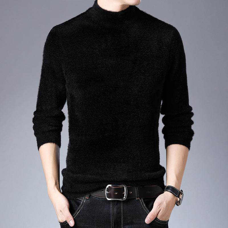 Осенне-зимняя утолщенная мужская шуба из искусственной норки, однотонная рубашка с высоким воротом и длинными рукавами, свитер с круглым вырезом 4XL
Осенне-зимняя утолщенная мужская шуба из искусственной норки, однотонная рубашка с высоким воротом и длинными рукавами, свитер с круглым вырезом 4XL