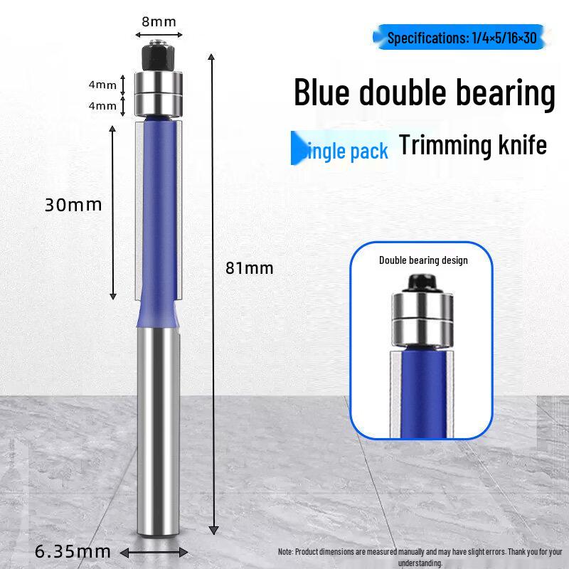 Double Bearing Woodworking Router Bit Set
Double Bearing Woodworking Router Bit Set