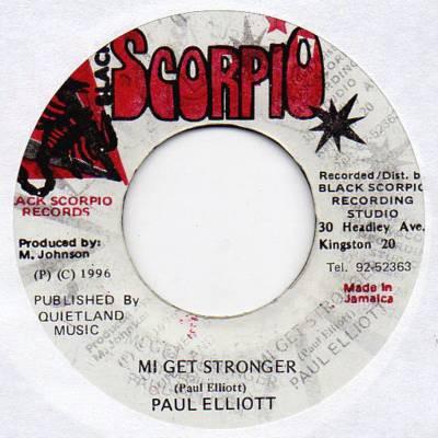 7inch Record PAUL ELLIOT Mi Get Stronger NONE Black Scorpio 1996 Jamaica Reggae Ska Dub Used
7inch Record PAUL ELLIOT Mi Get Stronger NONE Black Scorpio 1996 Jamaica Reggae Ska Dub Used