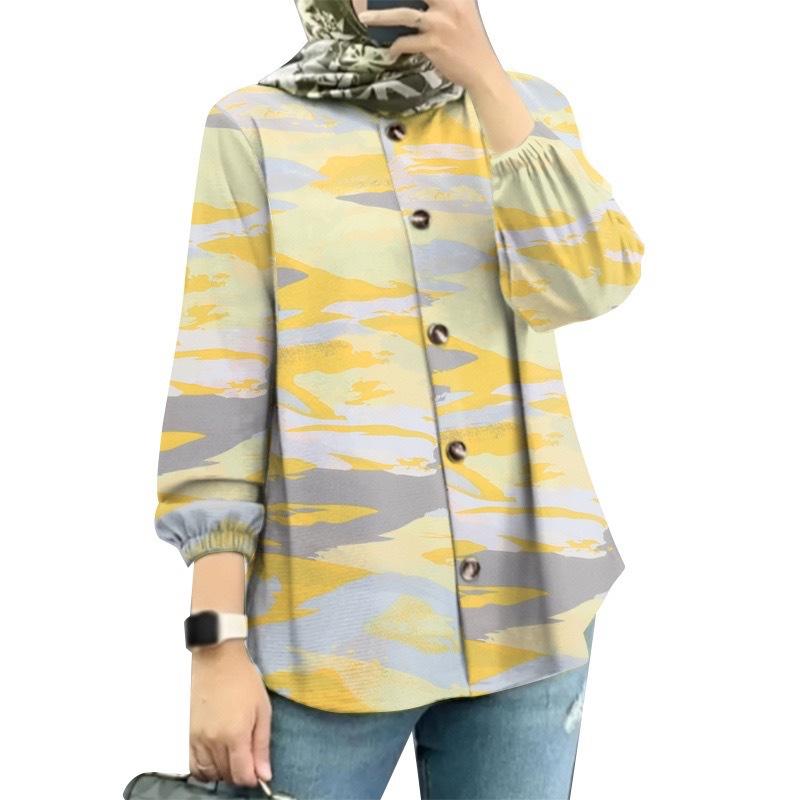 Женская рубашка больших размеров с цветочным принтом 5XL жёлтый
Женская рубашка больших размеров с цветочным принтом 5XL жёлтый