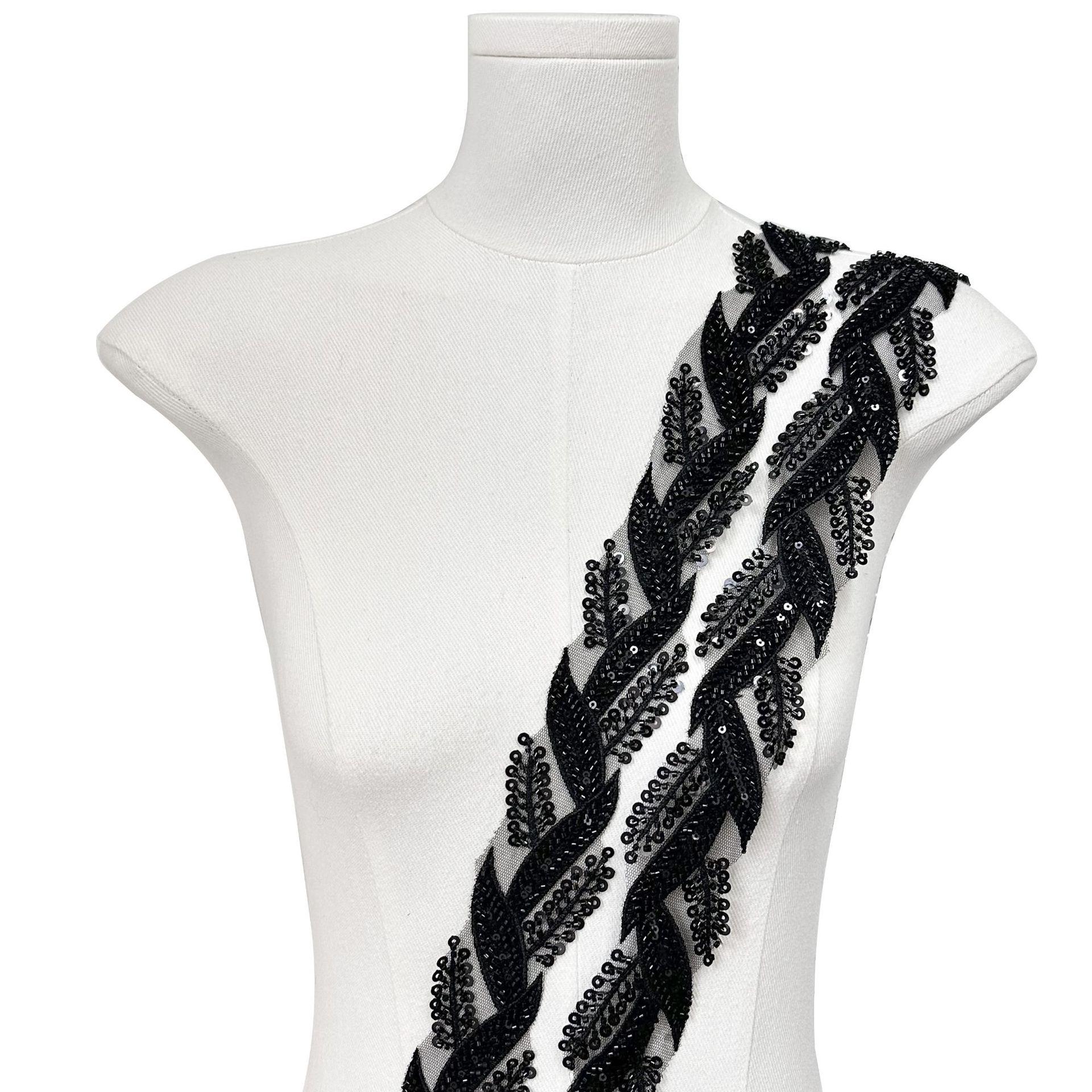 Машинная вышивка сеткой Черно-белые бусины Пайетки Листья Вышивка Кружево Ручная работа DIY Аксессуары Декоративные Аксессуары для одежды TW40 black size
Машинная вышивка сеткой Черно-белые бусины Пайетки Листья Вышивка Кружево Ручная работа DIY Аксессуары Декоративные Аксессуары для одежды TW40 black size