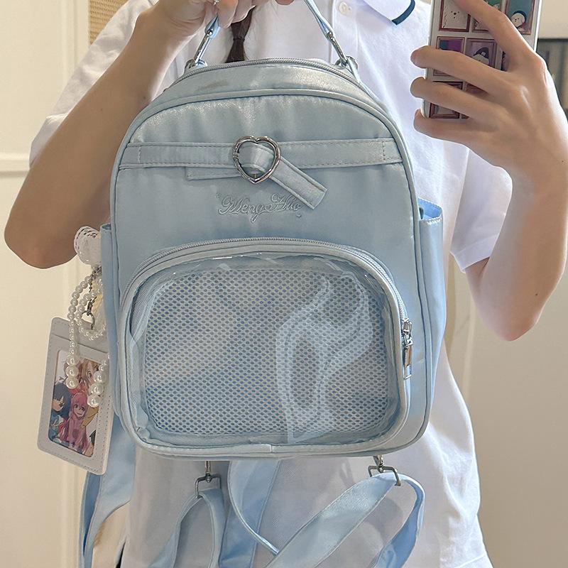 Harajuku ins simple and transparent small satchel daily commuting large capacity shoulder crossbody women s backpack синій
Harajuku ins simple and transparent small satchel daily commuting large capacity shoulder crossbody women s backpack синій
