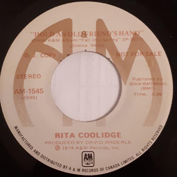 7inch Record RITA COOLIDGE Hold An Old Friends HandMama Lou AM1545 AM Records 1974 Canada CountryFolk Used
7inch Record RITA COOLIDGE Hold An Old Friends HandMama Lou AM1545 AM Records 1974 Canada CountryFolk Used