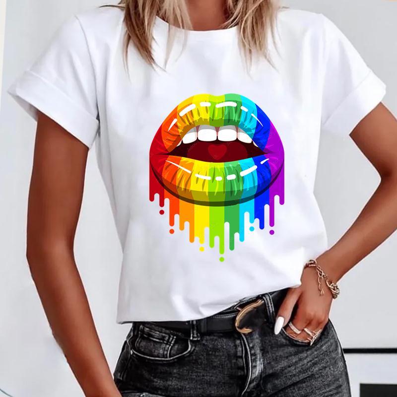 90s Graphic Tee Women s Short Sleeve Y2k Clothes Ladies 3D Sexy Lips Print T Shirt Summer Lip Leopard Female Fashion T-shirts S
90s Graphic Tee Women s Short Sleeve Y2k Clothes Ladies 3D Sexy Lips Print T Shirt Summer Lip Leopard Female Fashion T-shirts S