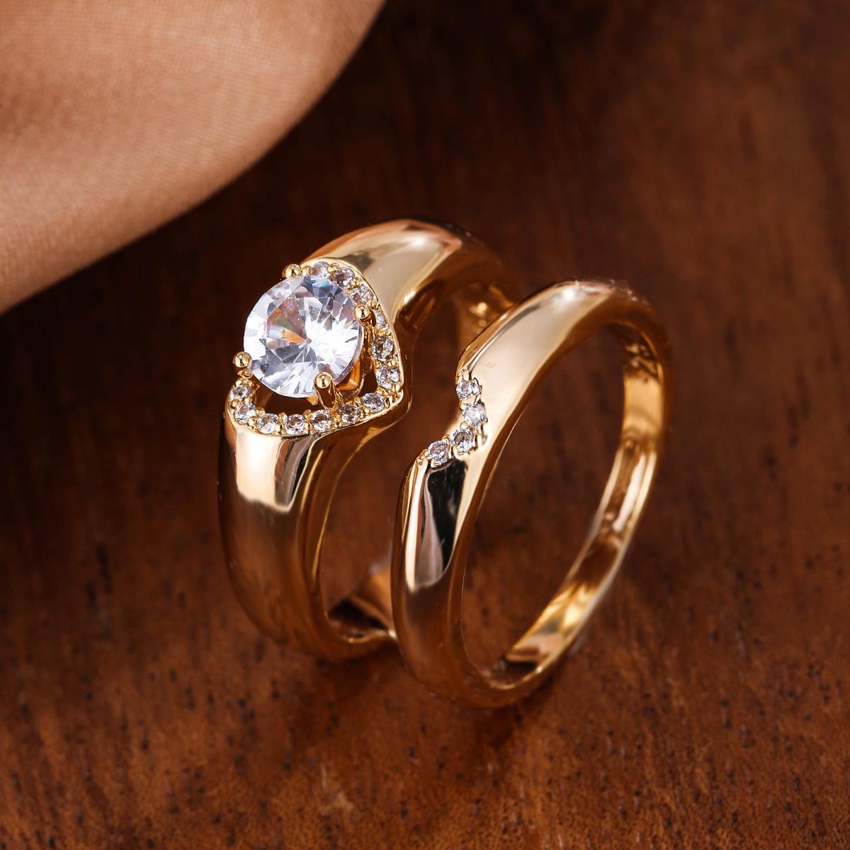 Stylish Tarnish Resistant Moissanite White Gold Couple Rings Set Trendy Simple Design Matching Bands For Him And Her Gift no. 10 жовтий
Stylish Tarnish Resistant Moissanite White Gold Couple Rings Set Trendy Simple Design Matching Bands For Him And Her Gift no. 10 жовтий