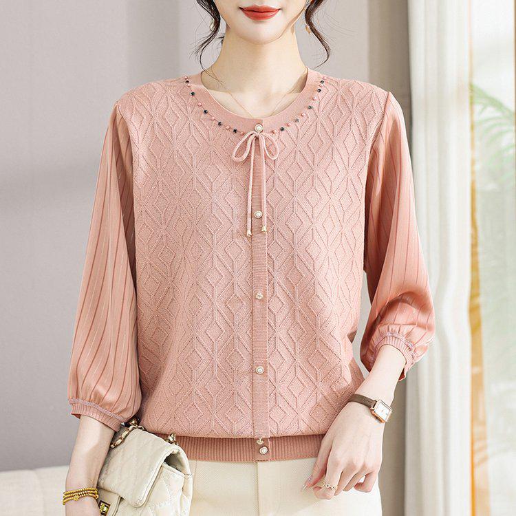 Stylish Women s Round Neck Lace-up Knit Pullover - Comfortable & Elegant Mother s Wear XL розовый
Stylish Women s Round Neck Lace-up Knit Pullover - Comfortable & Elegant Mother s Wear XL розовый
