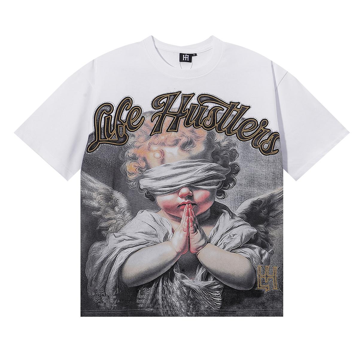 2026 Summer Unisex Rhinestone Praying Blind Angel Graphic Cotton T-Shirt Retro Religious Streetwear Short Sleeve Tee Men Women XL
2026 Summer Unisex Rhinestone Praying Blind Angel Graphic Cotton T-Shirt Retro Religious Streetwear Short Sleeve Tee Men Women XL