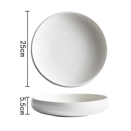 Круглая керамическая тарелка для обеда, салатница для ресторана, миска для густого супа, тарелка для закусок, десертная тарелка, тарелки для пасты, однотонная столовая посуда
Круглая керамическая тарелка для обеда, салатница для ресторана, миска для густого супа, тарелка для закусок, десертная тарелка, тарелки для пасты, однотонная столовая посуда