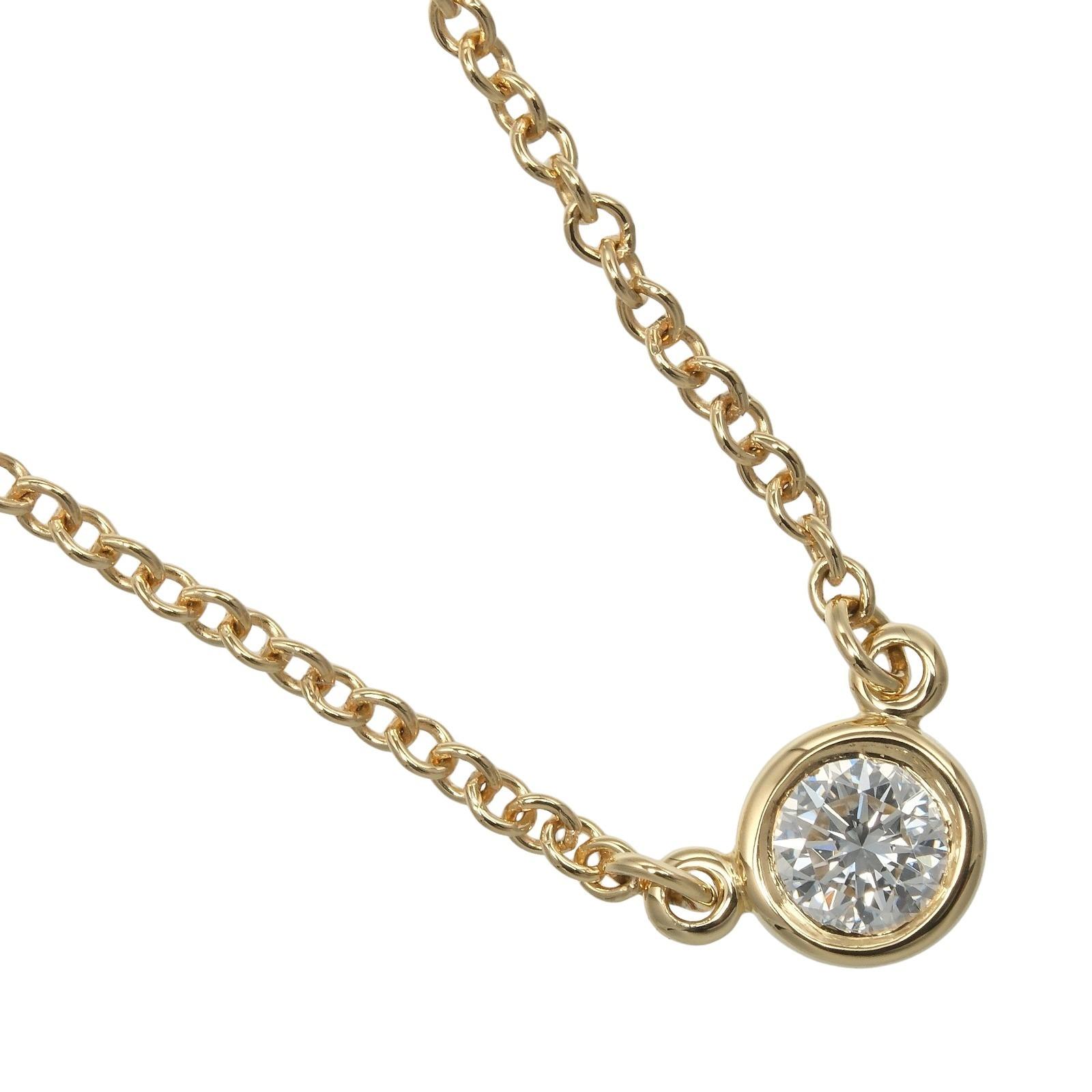 TIFFANY&Co. By the yard Necklace Top width approx. 0.1 K18 yellow gold/diamond 1.78g Women Used
TIFFANY&Co. By the yard Necklace Top width approx. 0.1 K18 yellow gold/diamond 1.78g Women Used