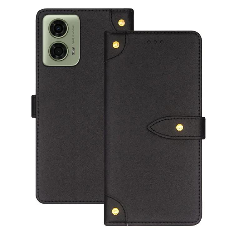 IDEWEI For Motorola Moto E14 4G G04 4G G04s 4G G24 4G Case Leather Phone Cover Gold Button Decor
IDEWEI For Motorola Moto E14 4G G04 4G G04s 4G G24 4G Case Leather Phone Cover Gold Button Decor