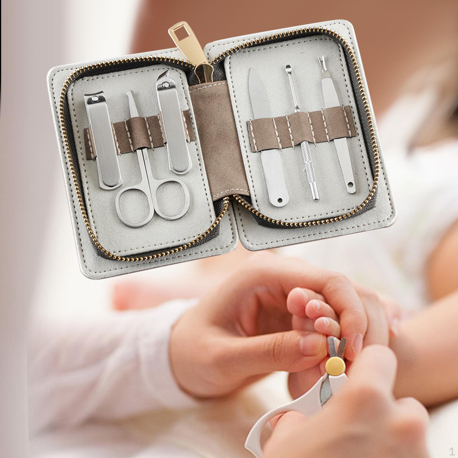 6 Pieces Manicure Kit Hand Foot Nail Care Tools Fingernails Toenails with PU Leather Case Gift/ коричневый
6 Pieces Manicure Kit Hand Foot Nail Care Tools Fingernails Toenails with PU Leather Case Gift/ коричневый