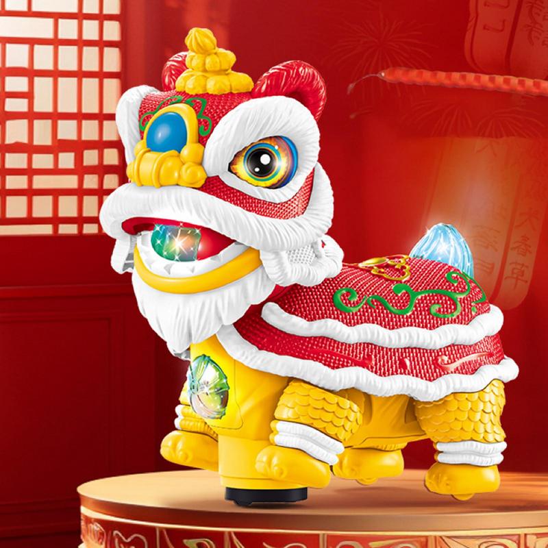 Cute Electric Lion Dance Toy Car Dashboard Ornaments Shaking Waking Lucky Lion Dance Model with Light Music for Home Decoration жовтий
Cute Electric Lion Dance Toy Car Dashboard Ornaments Shaking Waking Lucky Lion Dance Model with Light Music for Home Decoration жовтий