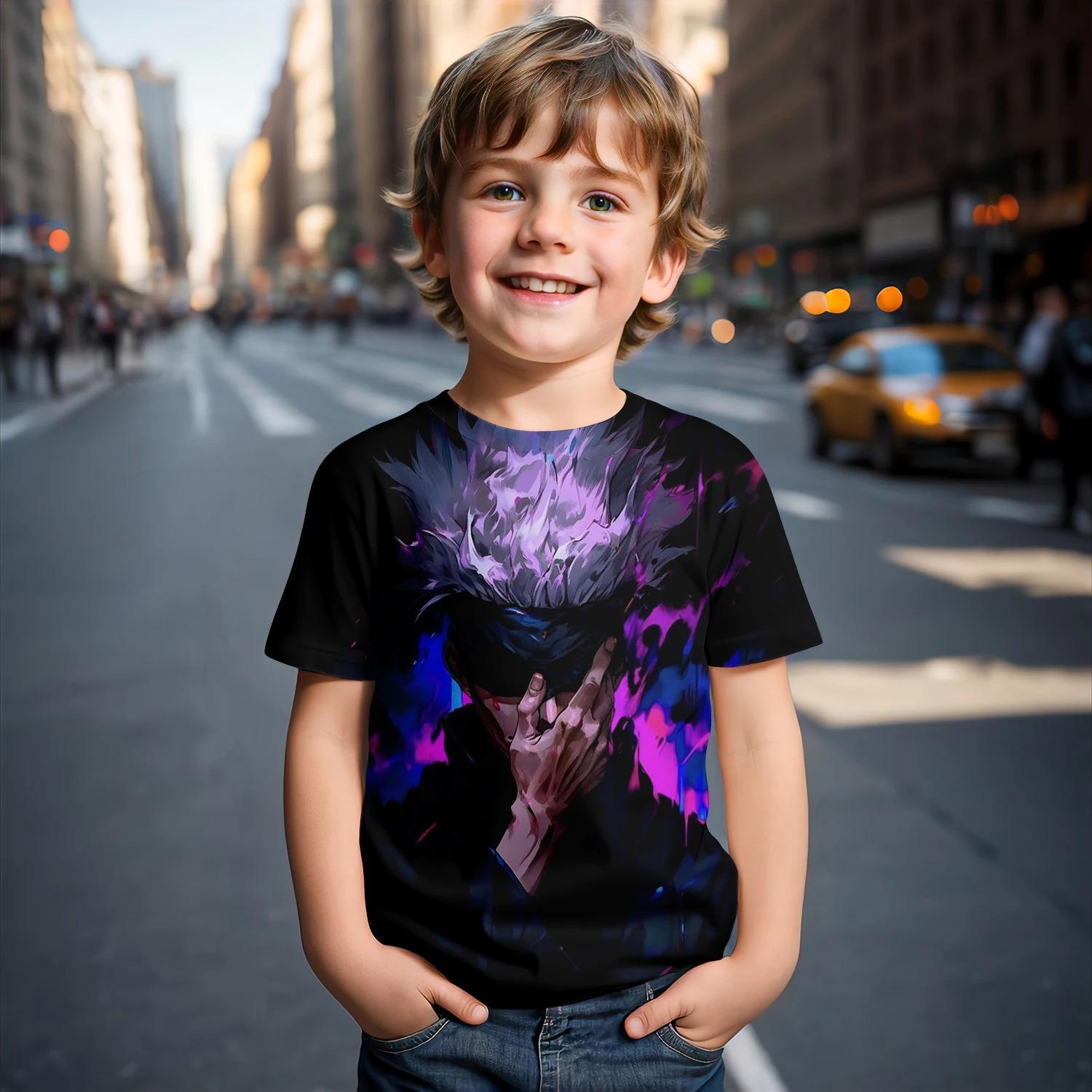 Футболка Jujutsu Kaisen Satoru Gojo, симпатичные футболки с графическим рисунком для детей, модные забавные топы с короткими рукавами, дышащие и легкие 160
Футболка Jujutsu Kaisen Satoru Gojo, симпатичные футболки с графическим рисунком для детей, модные забавные топы с короткими рукавами, дышащие и легкие 160