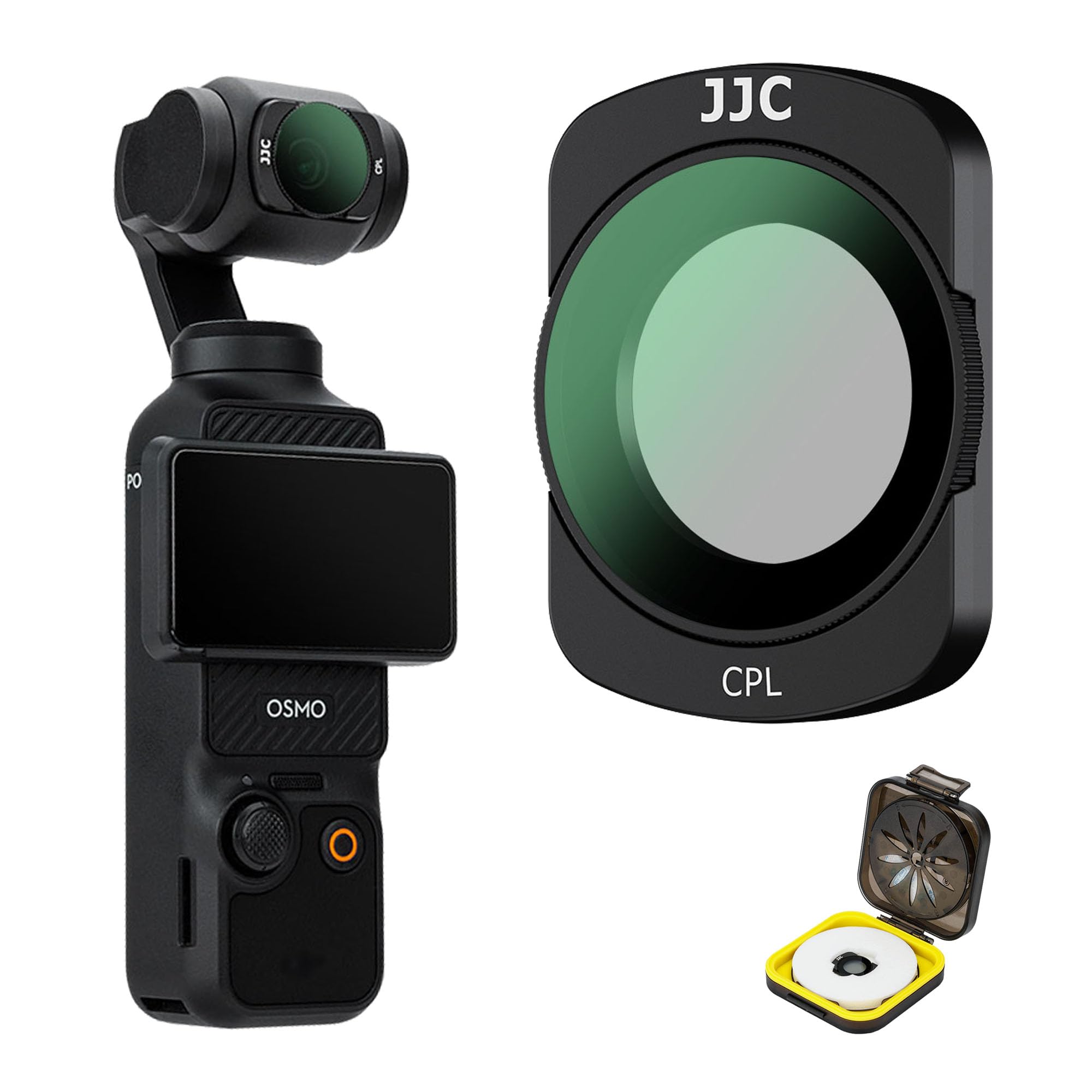 JJC DJI OSMO Pocket 3 Ексклюзивний магнітний фільтр CPL Поляризаційний фільтр Видалення відбиття Посилення кольорового контрасту HD Оптичне скло Лінза в алюмінієвій рамі
JJC DJI OSMO Pocket 3 Ексклюзивний магнітний фільтр CPL Поляризаційний фільтр Видалення відбиття Посилення кольорового контрасту HD Оптичне скло Лінза в алюмінієвій рамі