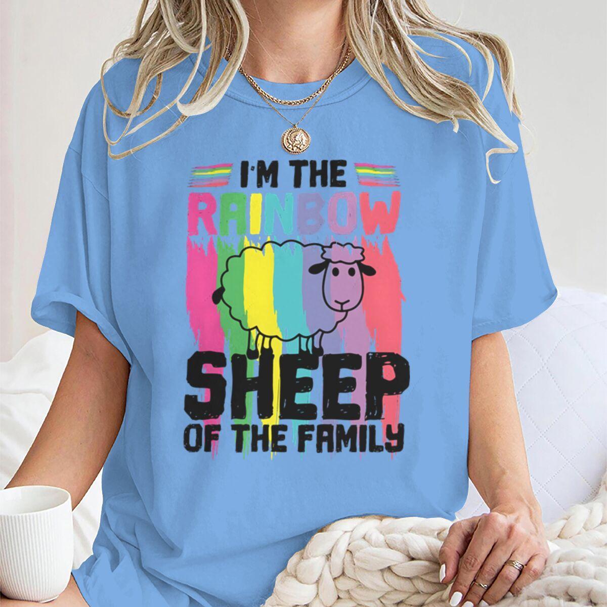 Fun Sheep Print LGBT Gay Pride Lesbian Tops Clothes Women Cartoon Short Sleeve Streetwear Bisexual Gifts Fashion Streetwear 4XL
Fun Sheep Print LGBT Gay Pride Lesbian Tops Clothes Women Cartoon Short Sleeve Streetwear Bisexual Gifts Fashion Streetwear 4XL