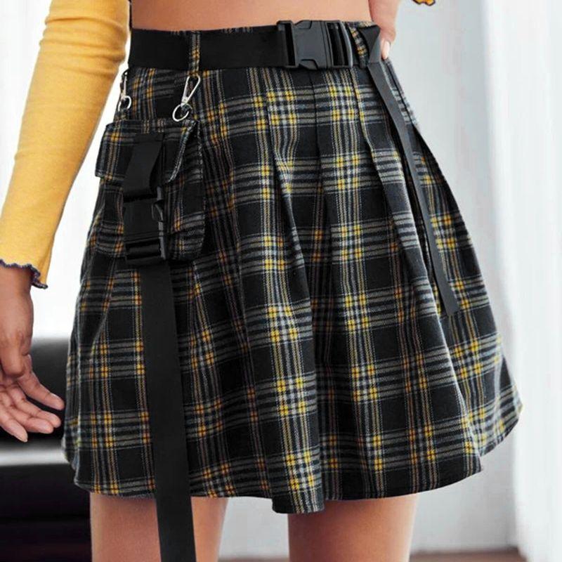 Check Plaid Pocket Pleated Skirt Plaid Gingham Pocket Pleated Skirt Skirt Blue S
Check Plaid Pocket Pleated Skirt Plaid Gingham Pocket Pleated Skirt Skirt Blue S