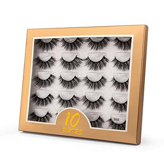 10 Pairs 3D Mink Eyelashes Dense Makeup Natural False Eyelashes Long Eyelash Extensions Fake Eyelashes (Y408) чёрный
10 Pairs 3D Mink Eyelashes Dense Makeup Natural False Eyelashes Long Eyelash Extensions Fake Eyelashes (Y408) чёрный