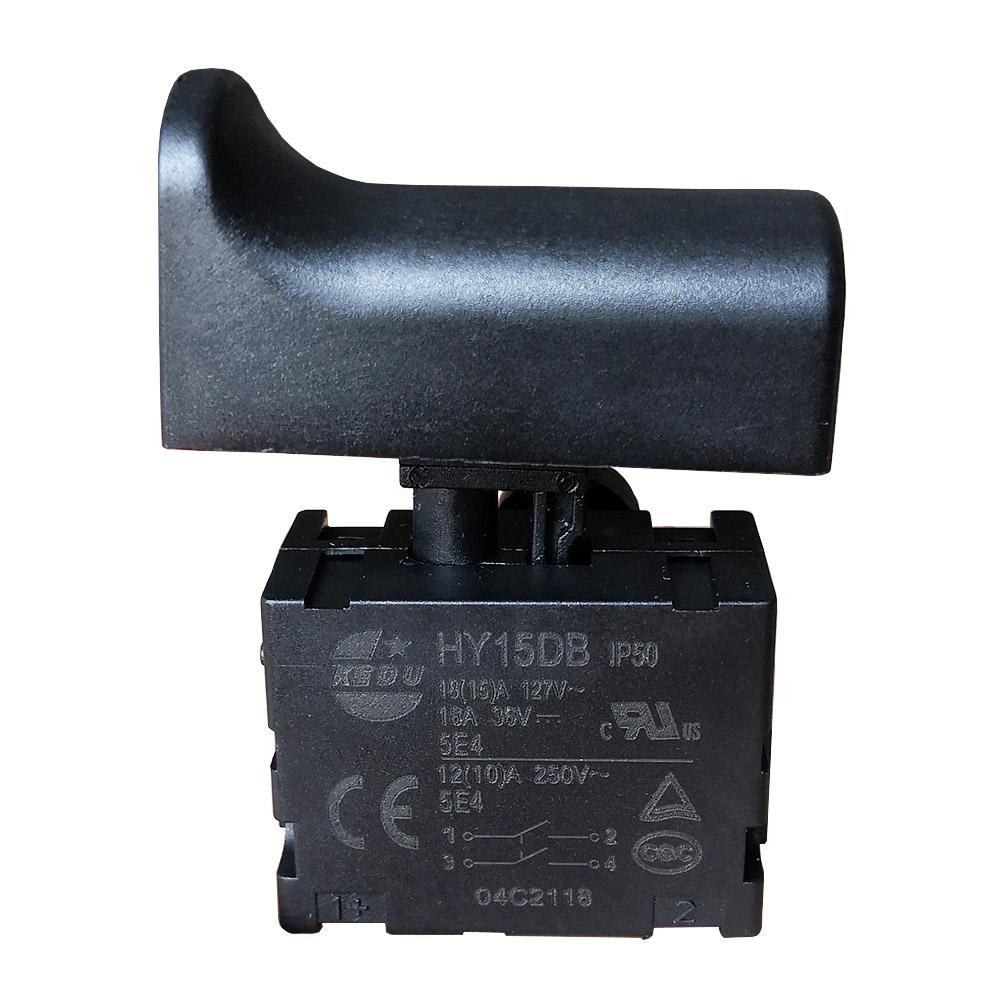 KEDU HY15DB Locking Off Mower Trigger Switches for Circular Saw Gardening Mower IP50 m чорний
KEDU HY15DB Locking Off Mower Trigger Switches for Circular Saw Gardening Mower IP50 m чорний