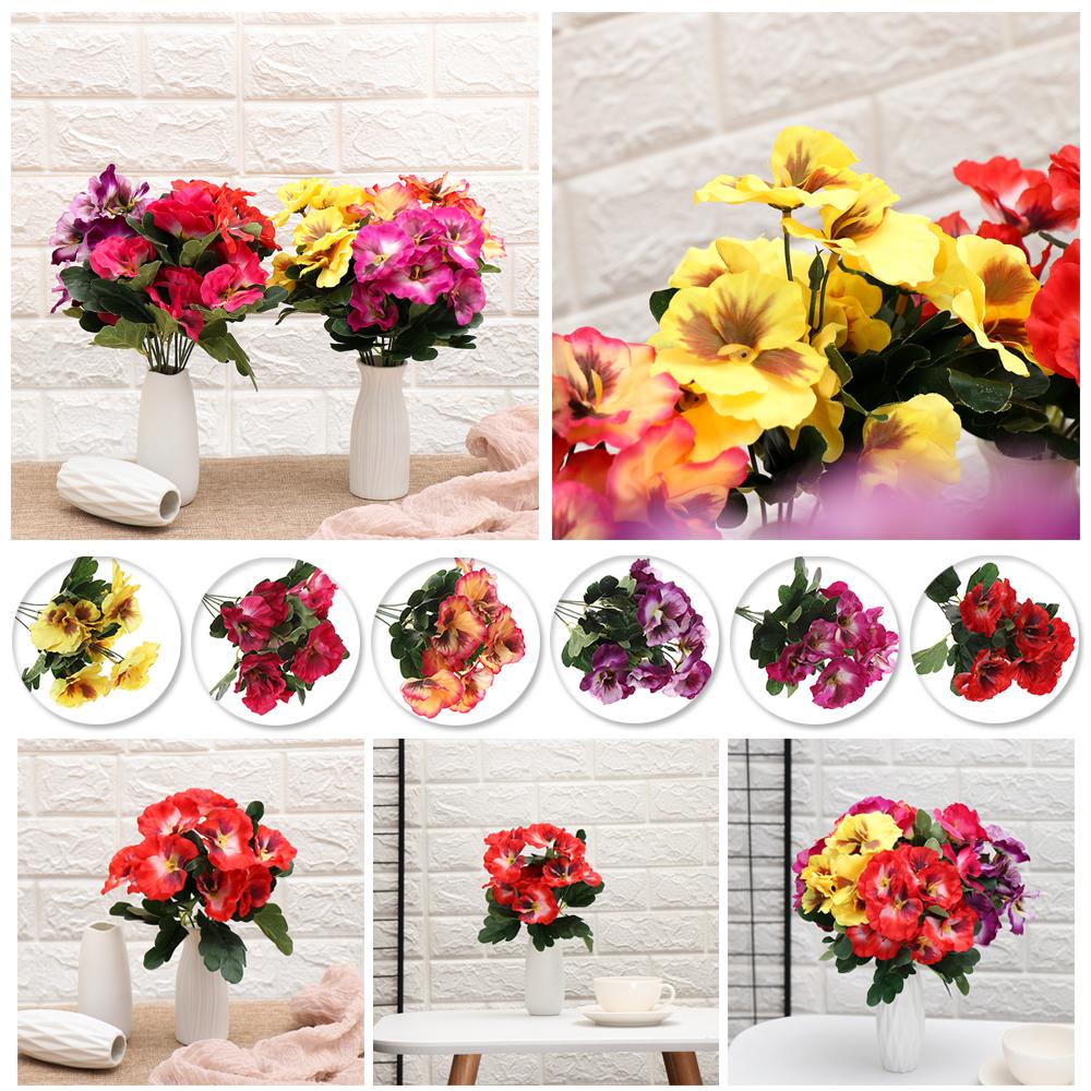 10 head Party Wedding Simulation Floral Decor Artificial Silk Bouquet Plant Bunch Pansy Flower світло-фіолетового кольору
10 head Party Wedding Simulation Floral Decor Artificial Silk Bouquet Plant Bunch Pansy Flower світло-фіолетового кольору