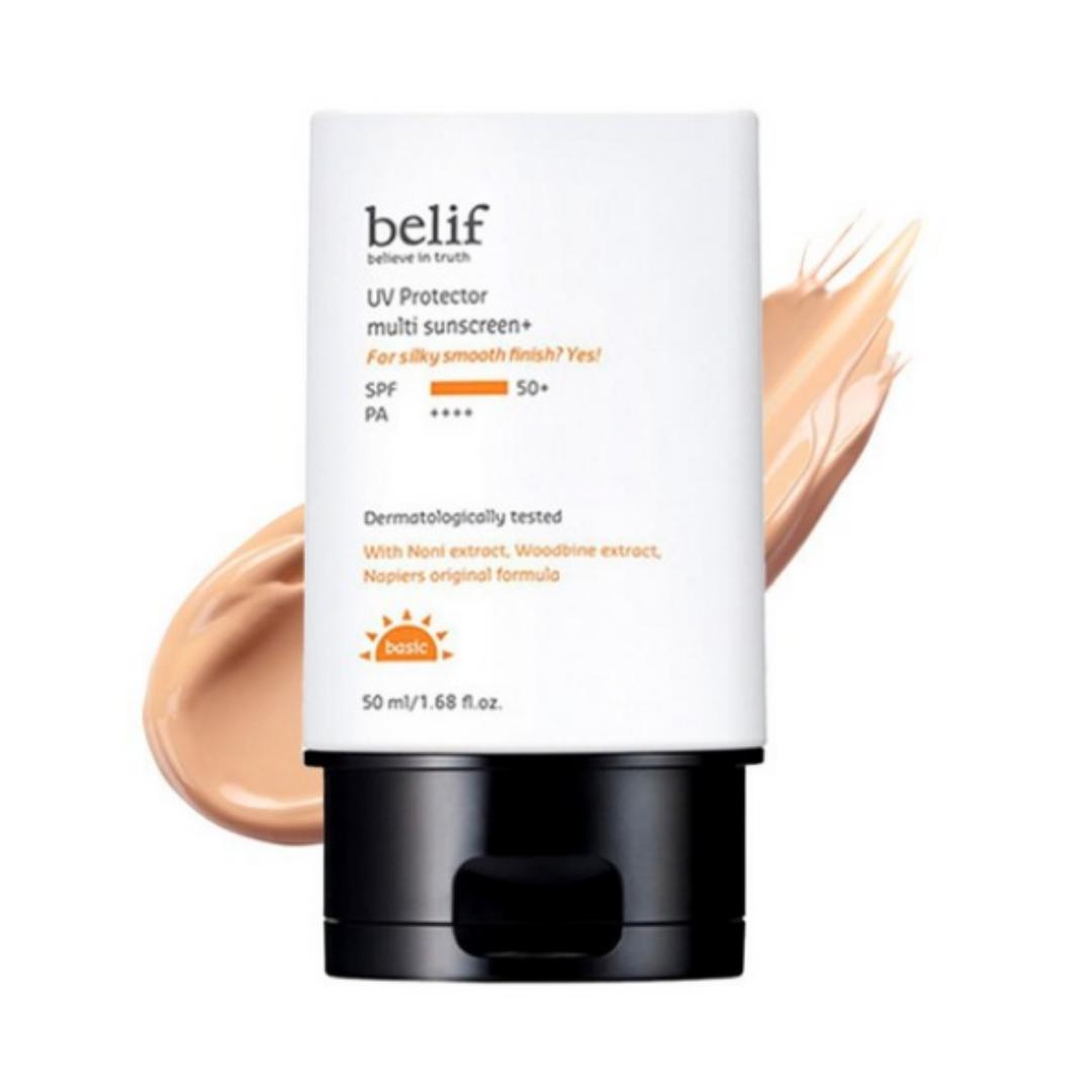 belif UV Protector Multi Sun Screen Plus SPF50+ PA++++ — 50 ml — 1 unit
belif UV Protector Multi Sun Screen Plus SPF50+ PA++++ — 50 ml — 1 unit