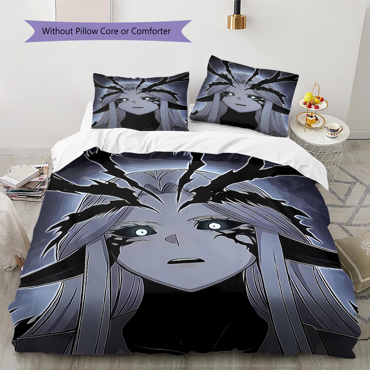 OVERLORD Pattern Bedding,Quilt Set Quilt Cover Pillowcase Home Birthday Gift (1 * duvet cover + 2 * pillowcase, without core) 135x200cm
OVERLORD Pattern Bedding,Quilt Set Quilt Cover Pillowcase Home Birthday Gift (1 * duvet cover + 2 * pillowcase, without core) 135x200cm