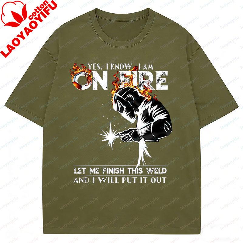 New Style Welder Gift Yes I Know I Am on Fire Metal Worker Welder Welding T Shirt Casual Streetwear Camisetas Cotton Clothes 3XL
New Style Welder Gift Yes I Know I Am on Fire Metal Worker Welder Welding T Shirt Casual Streetwear Camisetas Cotton Clothes 3XL