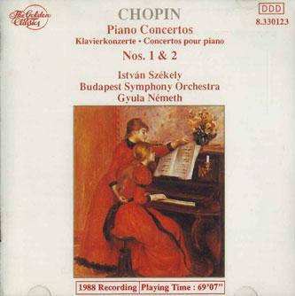CD ISTVAN SZEKELY, BUDAPEST SYMPHONY O - Chopin Piano Concertos Nos.1&2 8330123 GOLDEN CLASSICS Germany Classical Used
CD ISTVAN SZEKELY, BUDAPEST SYMPHONY O - Chopin Piano Concertos Nos.1&2 8330123 GOLDEN CLASSICS Germany Classical Used
