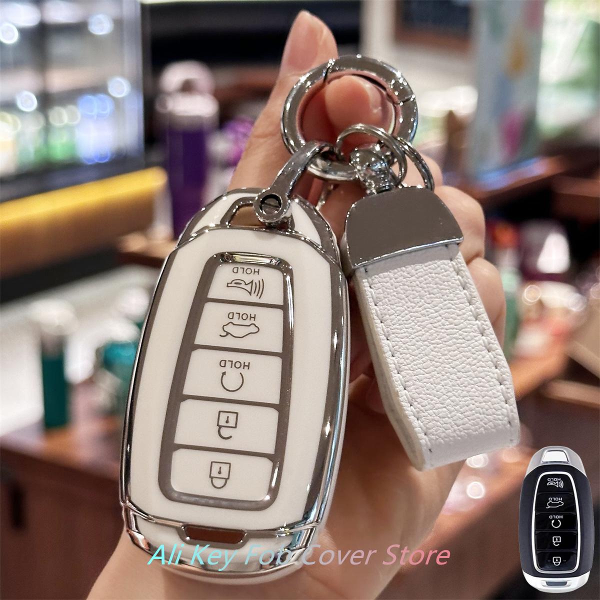 Чехол для ключа с ремешком для ключей Hyundai Elantra GT Sport Santa Fe Palisade Kona Keyless Entry Smart Key Case
Чехол для ключа с ремешком для ключей Hyundai Elantra GT Sport Santa Fe Palisade Kona Keyless Entry Smart Key Case