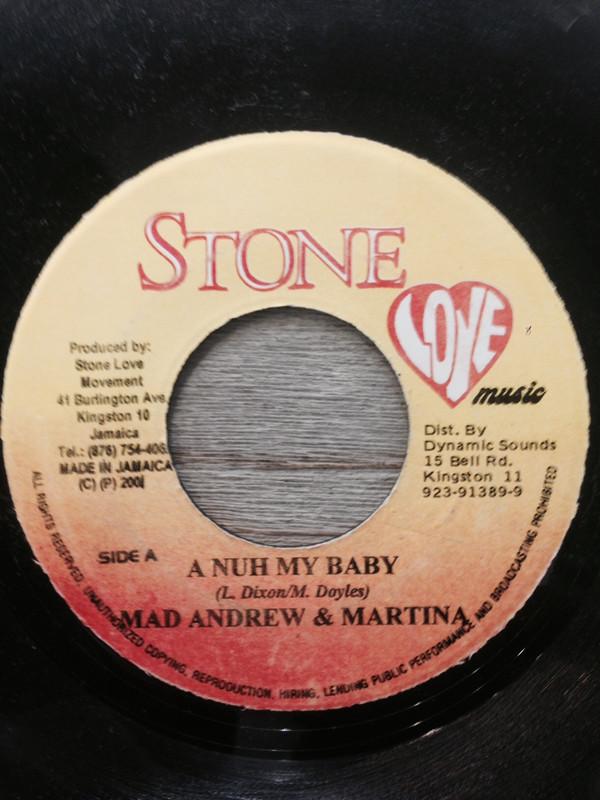 7inch Record MAD ANDREW, BLINGZ - A Nuh My Baby / Stay Away From War NONE Stone Love Musi 2001 Jamaica Reggae, Ska & Dub Used
7inch Record MAD ANDREW, BLINGZ - A Nuh My Baby / Stay Away From War NONE Stone Love Musi 2001 Jamaica Reggae, Ska & Dub Used