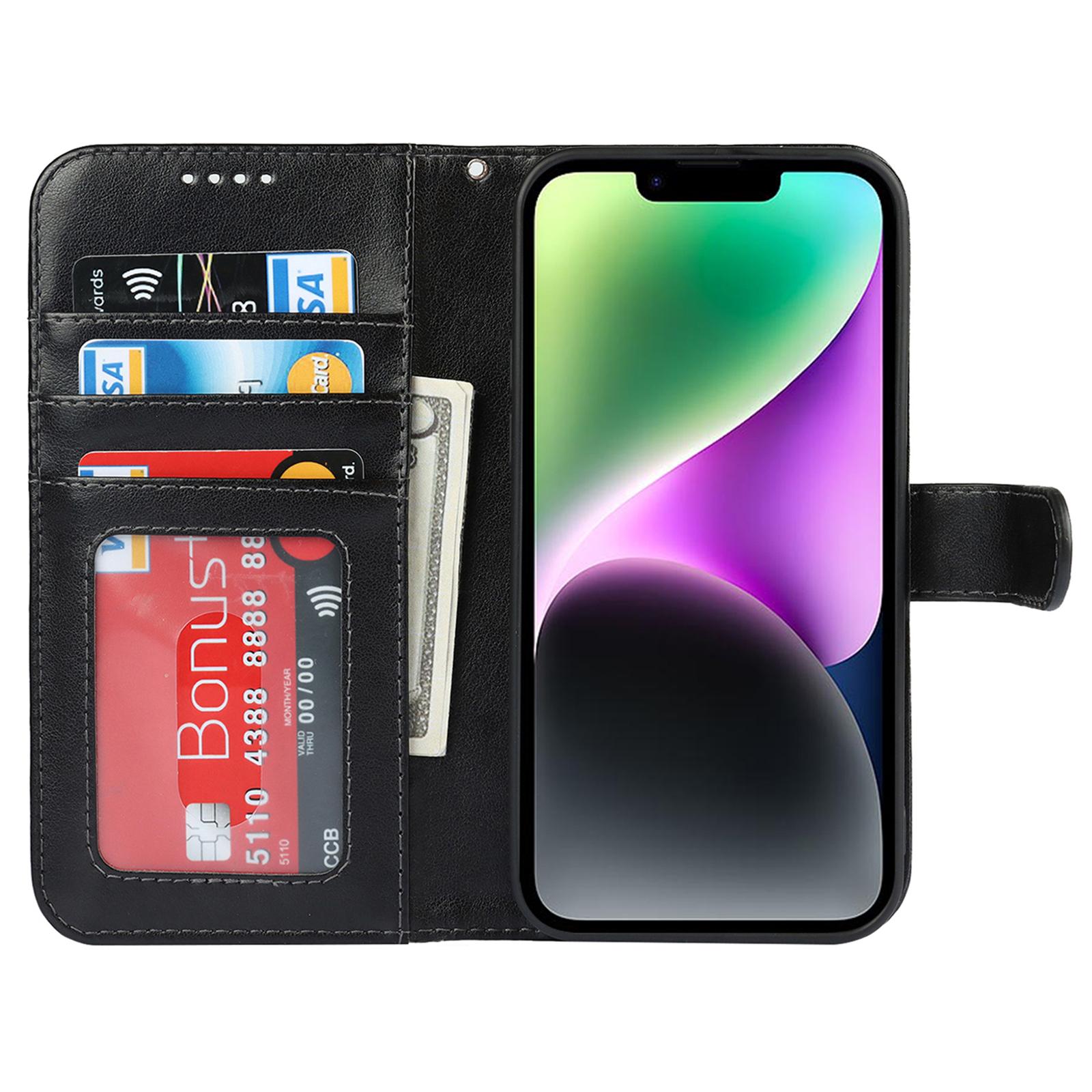 For iPhone 14 Wallet Phone Case R61 Texture Felled Seam PU Leather Phone Stand Cover Black
For iPhone 14 Wallet Phone Case R61 Texture Felled Seam PU Leather Phone Stand Cover Black