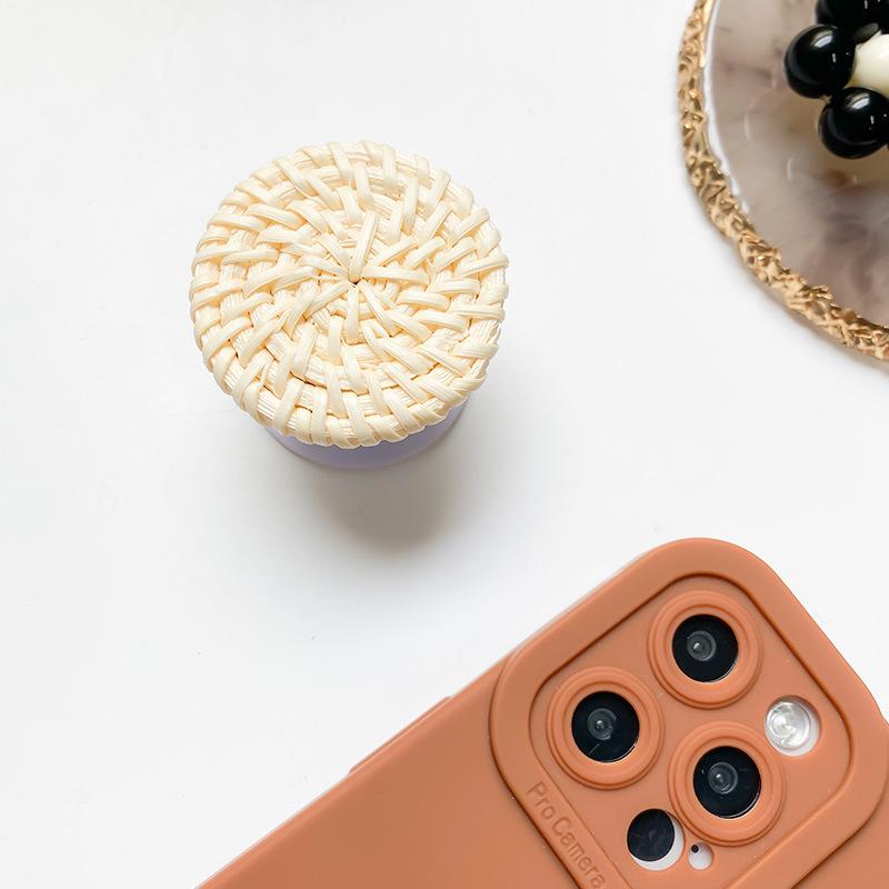 Simple Solid Color Mobile Phone Airbag Bracket Rattan Air Cushion Back Sticker Support Desktop Lazy Niche Decoration Portable
Simple Solid Color Mobile Phone Airbag Bracket Rattan Air Cushion Back Sticker Support Desktop Lazy Niche Decoration Portable