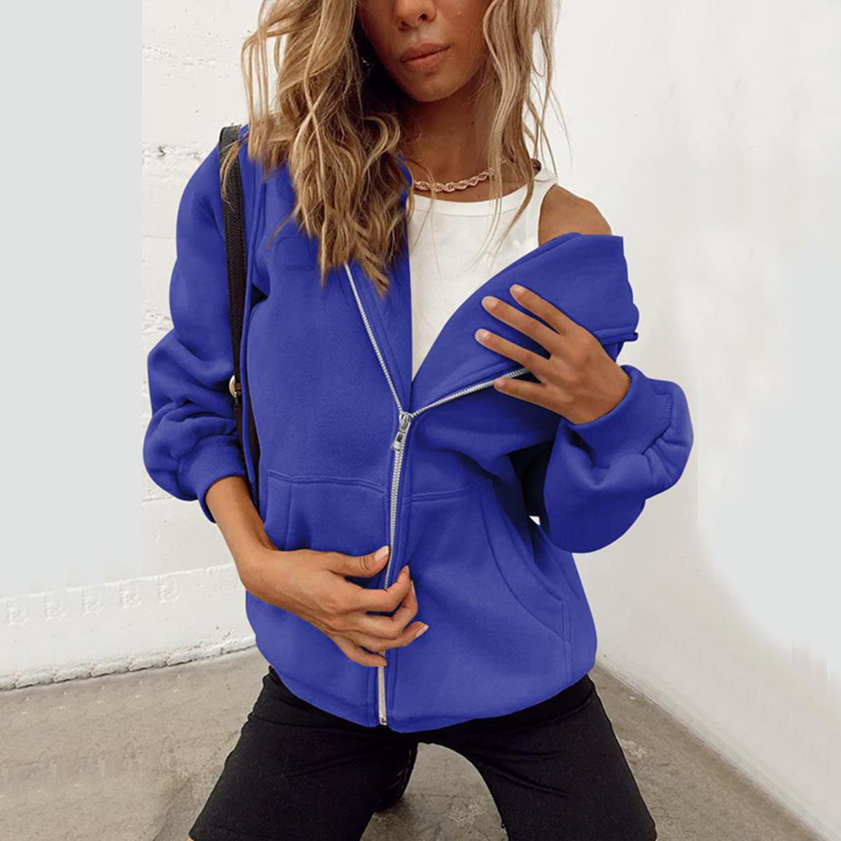 Женская повседневная толстовка-свитшот на молнии с подкладкой из шерпы, куртка большого размера, плюшевое пальто M синий
Женская повседневная толстовка-свитшот на молнии с подкладкой из шерпы, куртка большого размера, плюшевое пальто M синий