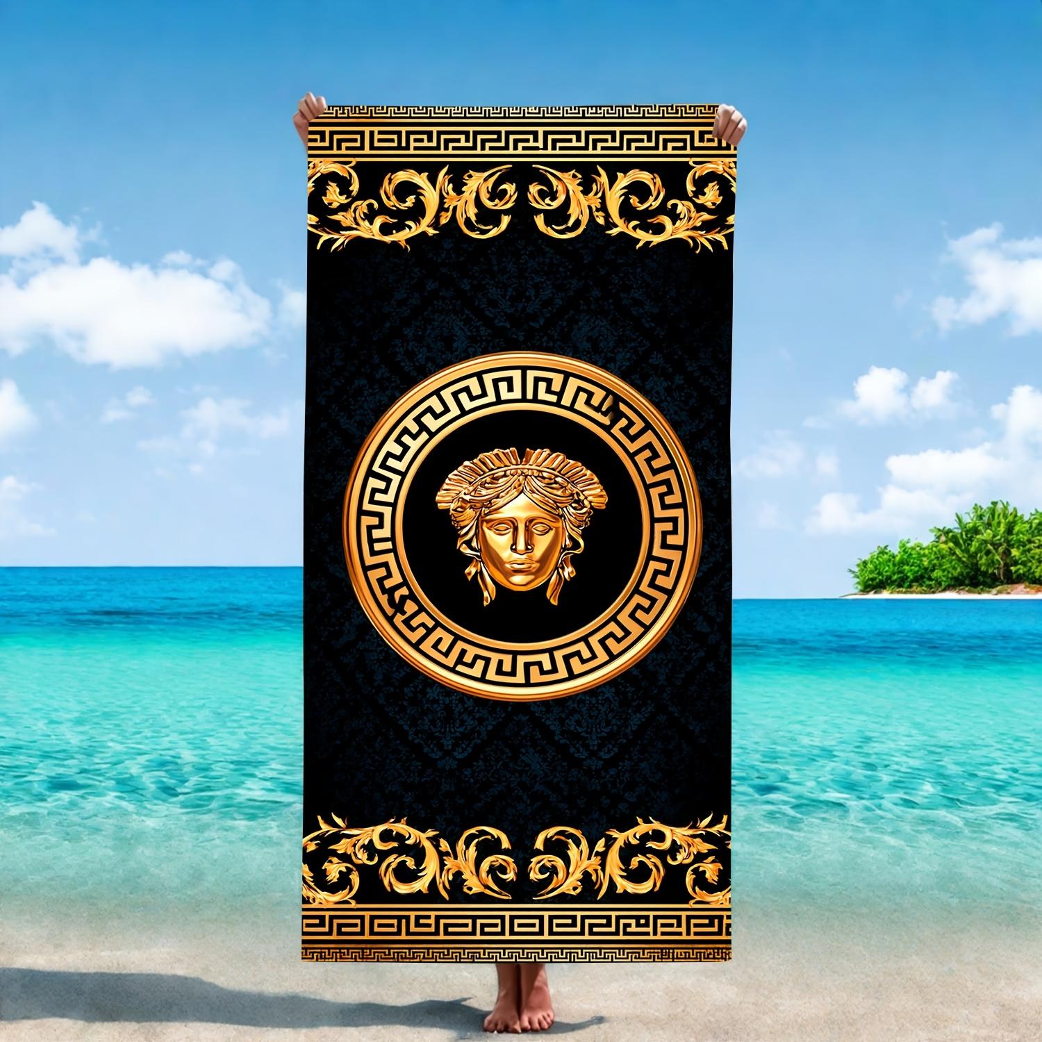 Golden Baroque Medusa Head Greek Key 2D Towel, Quick Dry Microfiber for Beach Picnic Gym W40*H60(CM)
Golden Baroque Medusa Head Greek Key 2D Towel, Quick Dry Microfiber for Beach Picnic Gym W40*H60(CM)