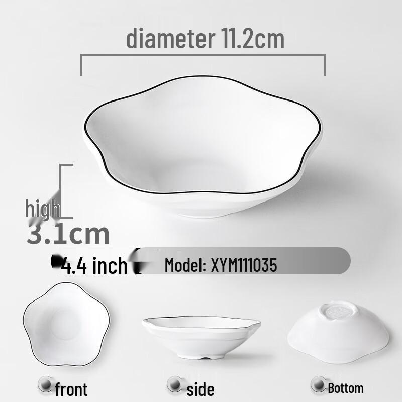 MOLUONA Melamine 3-Compartment Dipping Dish
MOLUONA Melamine 3-Compartment Dipping Dish