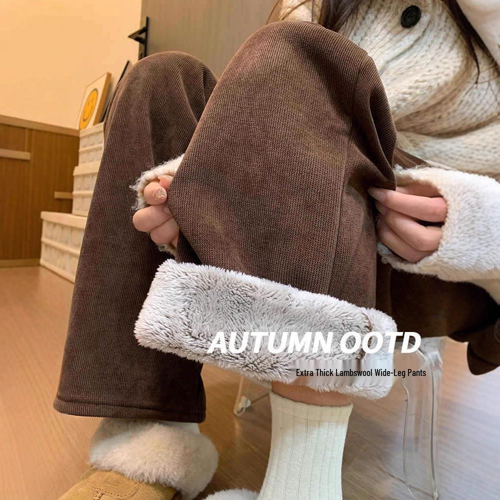 Women s High Waist Brown Corduroy Velvet Wide Leg Pants - Autumn/Winter Warmth with Lambswool Lining XL
Women s High Waist Brown Corduroy Velvet Wide Leg Pants - Autumn/Winter Warmth with Lambswool Lining XL