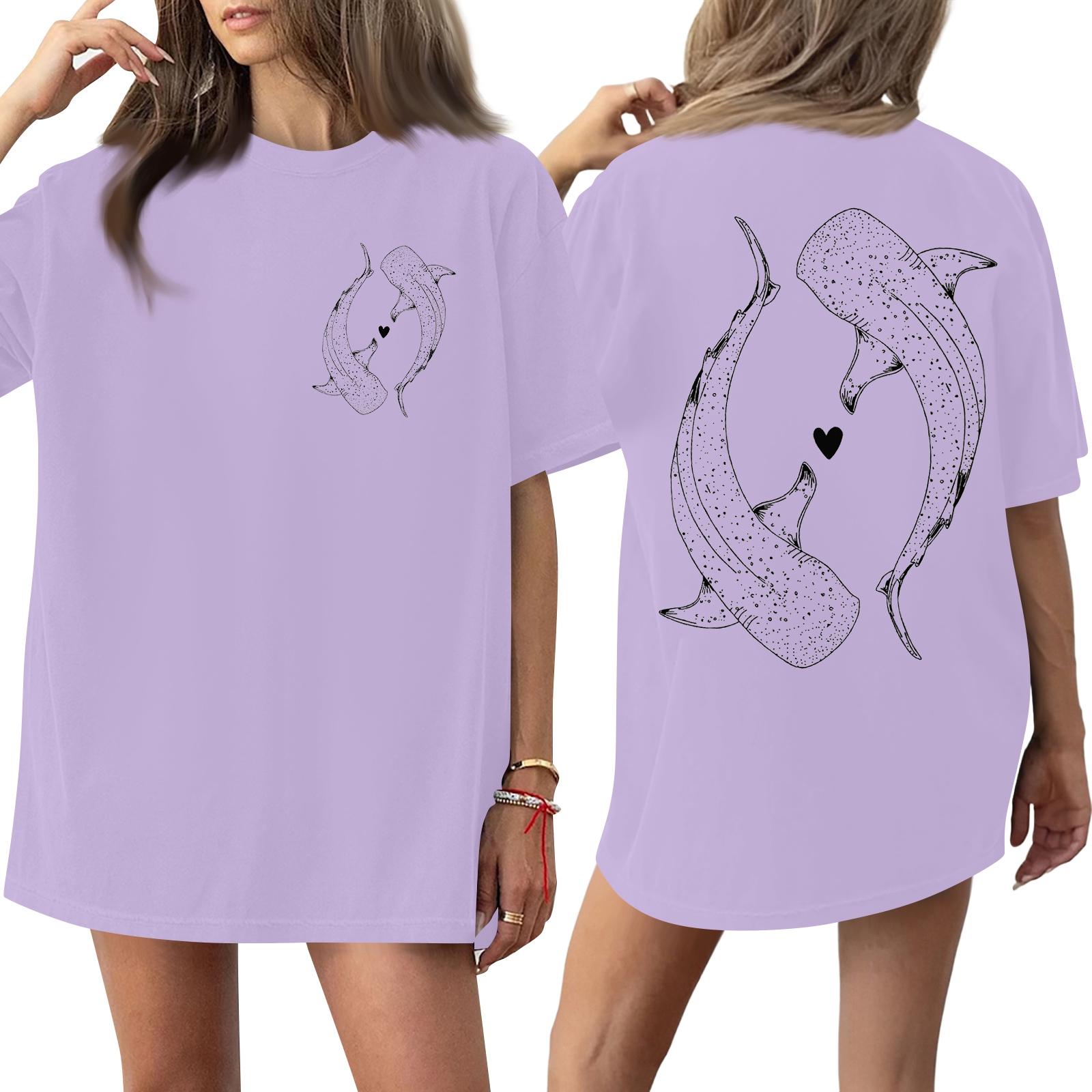 Жіноча футболка з круглим вирізом, з принтом, з короткими рукавами S фіолетовий
Жіноча футболка з круглим вирізом, з принтом, з короткими рукавами S фіолетовий