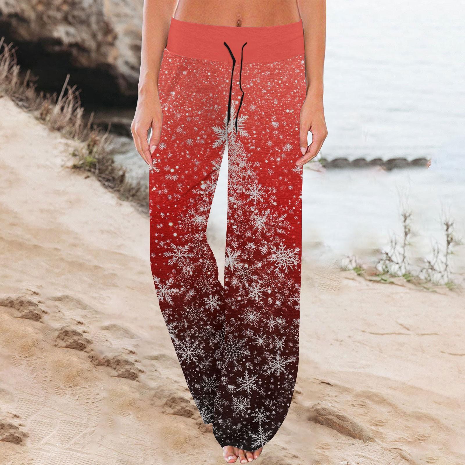 Женские удобные пижамные брюки с рождественским принтом, широкие брюки на завязках M киноварь
Женские удобные пижамные брюки с рождественским принтом, широкие брюки на завязках M киноварь