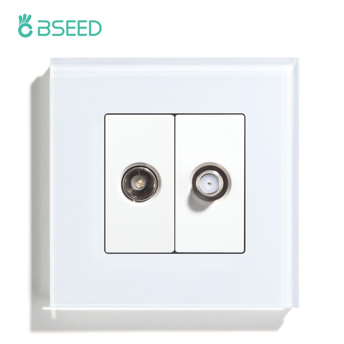 BSEED Настінна розетка для ТВ-супутника з панеллю з кристалічного скла Білий Чорний Золотий Стандарт ЄС 86 мм Частина для DIY для ремонту будинку 100-240V білий
BSEED Настінна розетка для ТВ-супутника з панеллю з кристалічного скла Білий Чорний Золотий Стандарт ЄС 86 мм Частина для DIY для ремонту будинку 100-240V білий