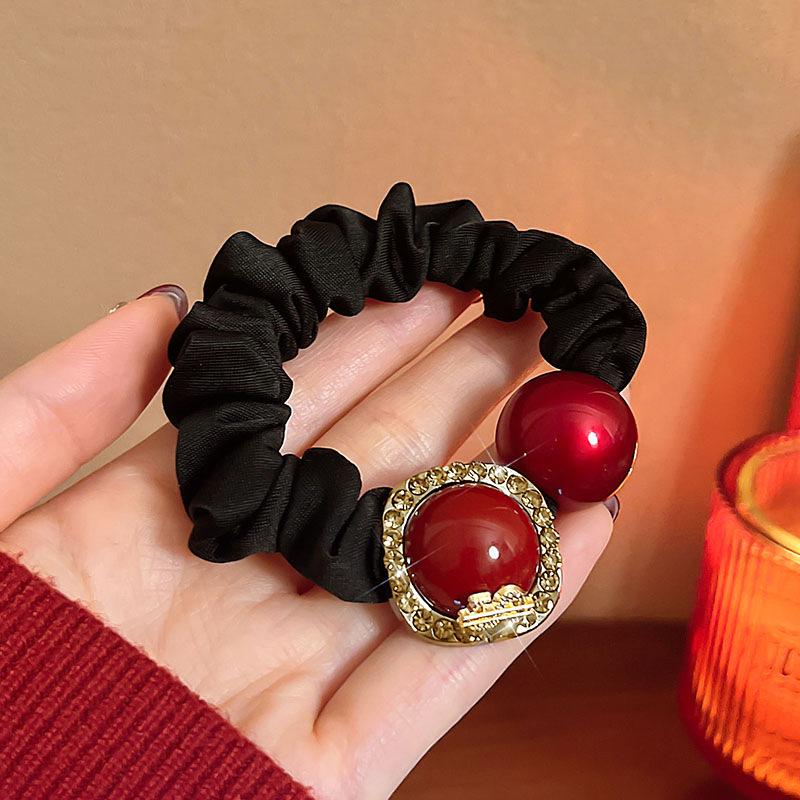 Festive Red Beaded Hair Tie - Autumn/Winter Durable Women s Accessory
Festive Red Beaded Hair Tie - Autumn/Winter Durable Women s Accessory