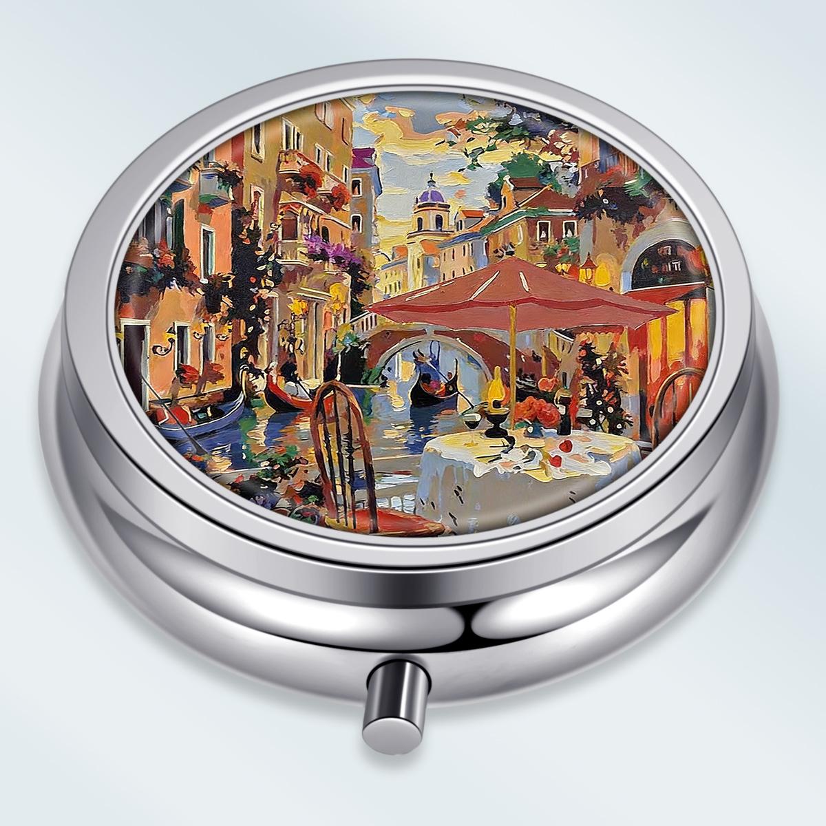 Portable Pill Box with 3 Compartments, Mini Metal Medicine Organizer Case, Cute Printed Pill Container for Vitamins, Pills, Jewelry, Travel, Daily Use разноцветный
Portable Pill Box with 3 Compartments, Mini Metal Medicine Organizer Case, Cute Printed Pill Container for Vitamins, Pills, Jewelry, Travel, Daily Use разноцветный