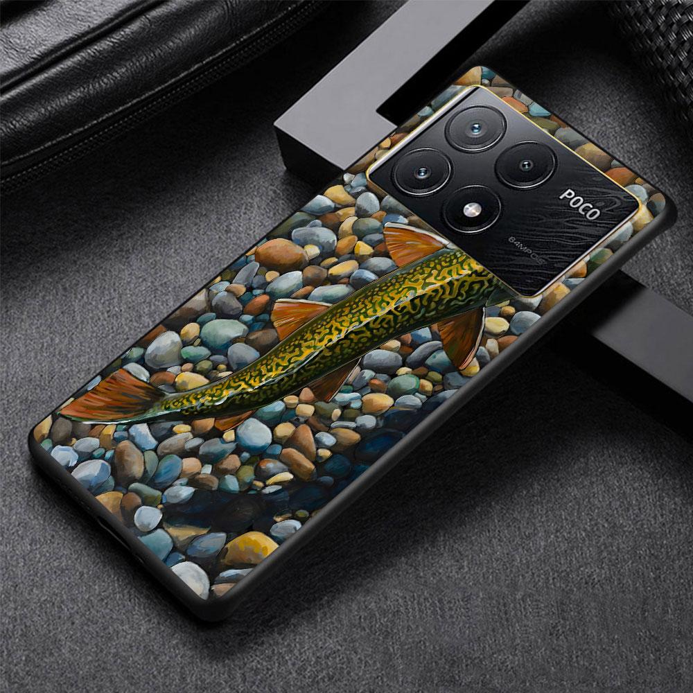 Trout Fish Fishing Case for Xiaomi Poco M3 X3 NFC X5 M5s M4 Pro 5G F3 Black Silicone Soft Phone Cover Coque Xiaomi Poco F3
Trout Fish Fishing Case for Xiaomi Poco M3 X3 NFC X5 M5s M4 Pro 5G F3 Black Silicone Soft Phone Cover Coque Xiaomi Poco F3