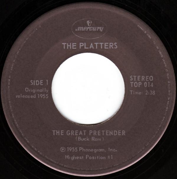 7inch Record PLATTERS - The Great Pretender / Only You TOP014 Mercury Canada Soul/Funk Used
7inch Record PLATTERS - The Great Pretender / Only You TOP014 Mercury Canada Soul/Funk Used