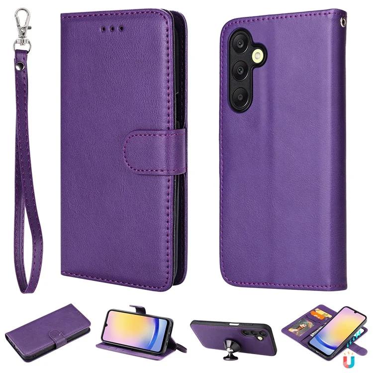 KT Leather Series-3 For Samsung Galaxy A25 5G (Global) (161.0 X 76.5 X 8.3mm) Case PU Leather Phone Cover Detachable Wallet - Purple
KT Leather Series-3 For Samsung Galaxy A25 5G (Global) (161.0 X 76.5 X 8.3mm) Case PU Leather Phone Cover Detachable Wallet - Purple