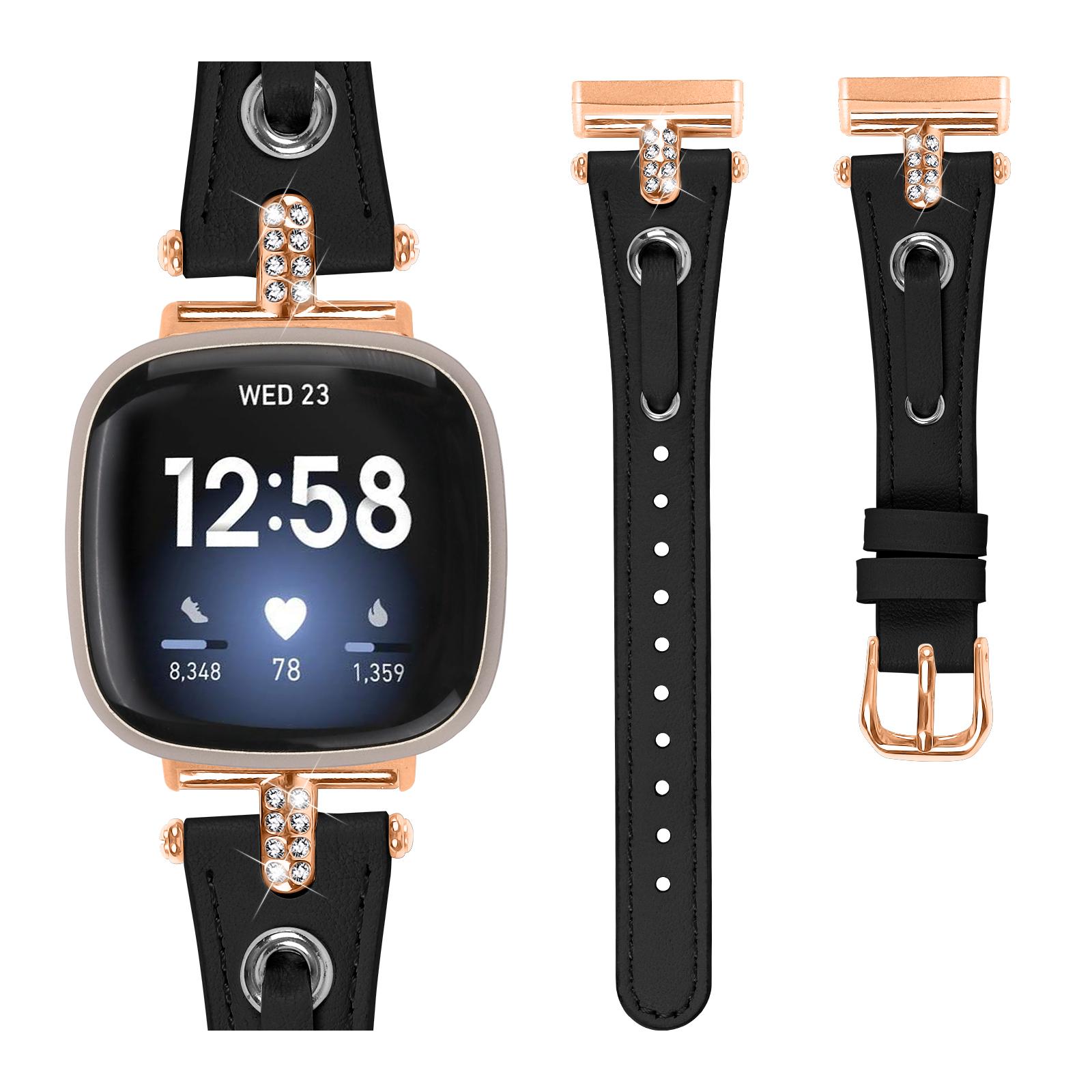 For Fitbit Versa 4/Sense 2 Watch Wrist Band Genuine Cow Leather Strap (Rose Gold Buckle) Brown
For Fitbit Versa 4/Sense 2 Watch Wrist Band Genuine Cow Leather Strap (Rose Gold Buckle) Brown