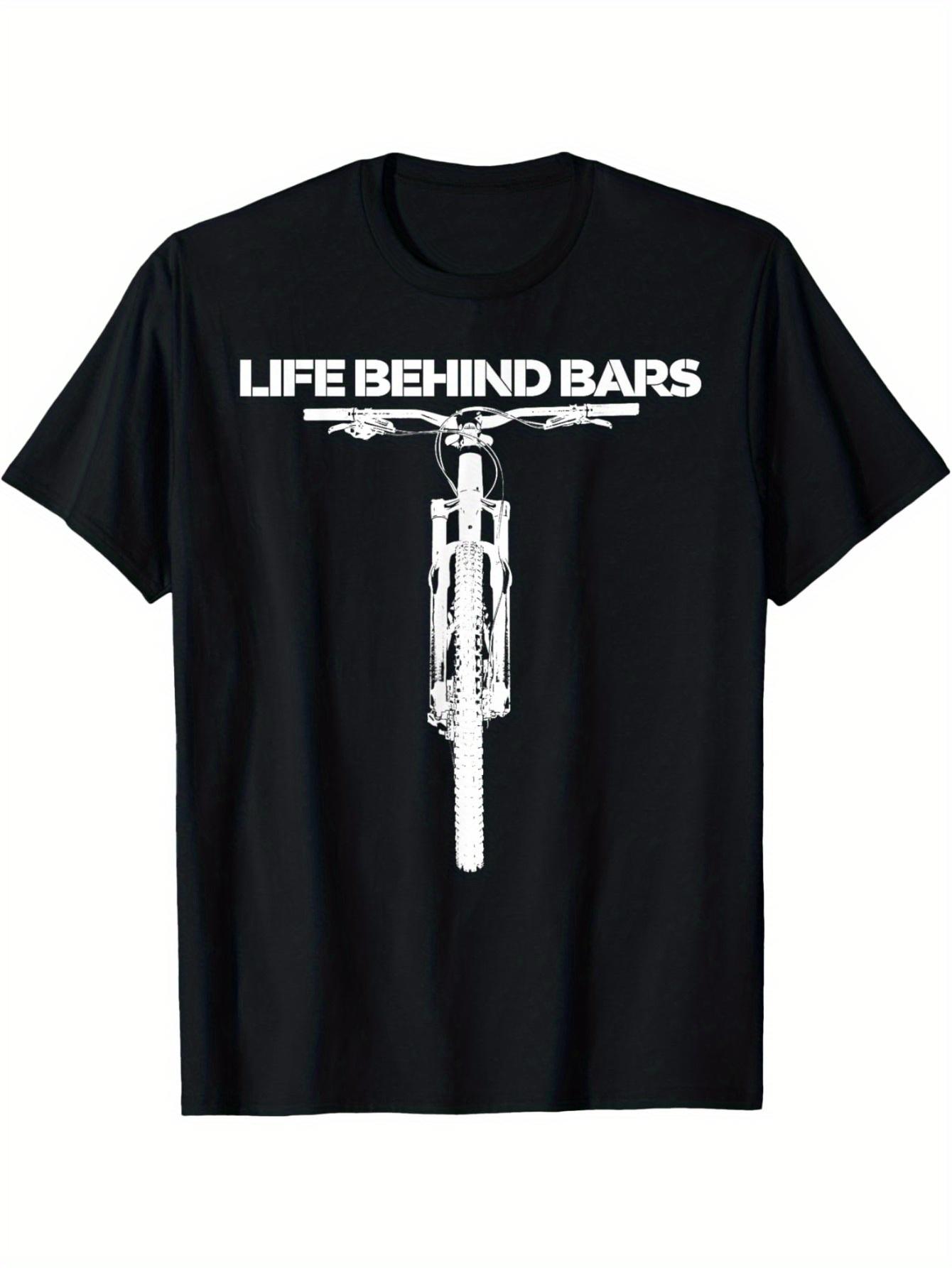 Men s Life Behind Bars Mountain Biking T-Shirt Funny MTB Graphic with Biker& Design S
Men s Life Behind Bars Mountain Biking T-Shirt Funny MTB Graphic with Biker& Design S